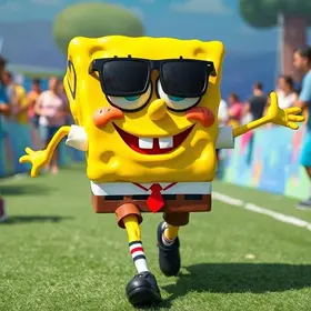 corrida bob esponja